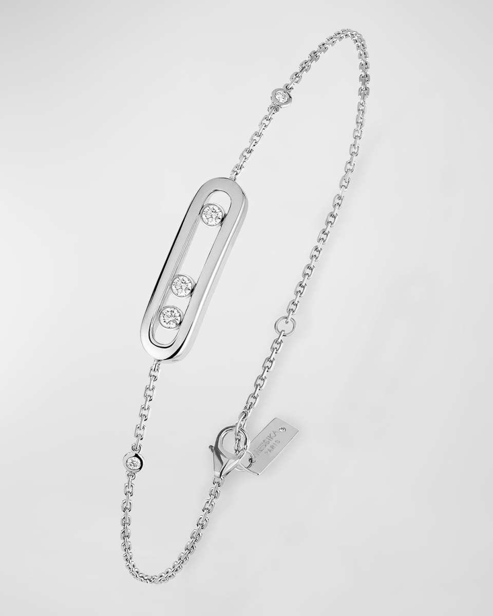 BABY MOVE 18K WHITE GOLD DIAMOND BRACELET